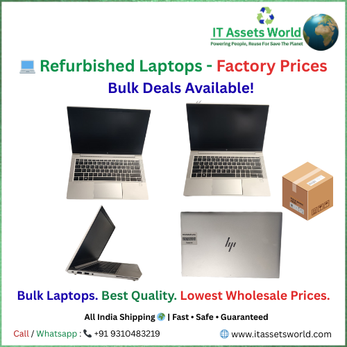 IT Assets World - India’s No.1 Wholesale Supplier of Used and Refurbished Laptops including Dell, HP, Lenovo, Apple with Bulk Deals and PAN India Delivery